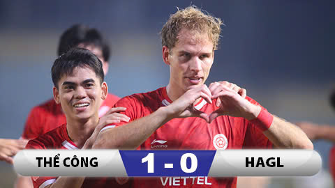 Kết quả Thể Công Viettel 1–0 HAGL: Thắng sít sao, Thể Công Viettel vẫn nhì bảng